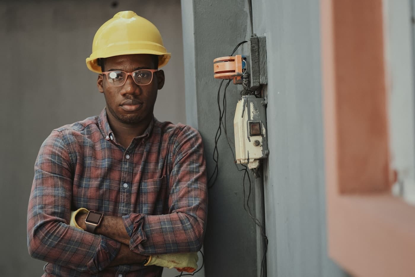 Technician with tools ready for field work